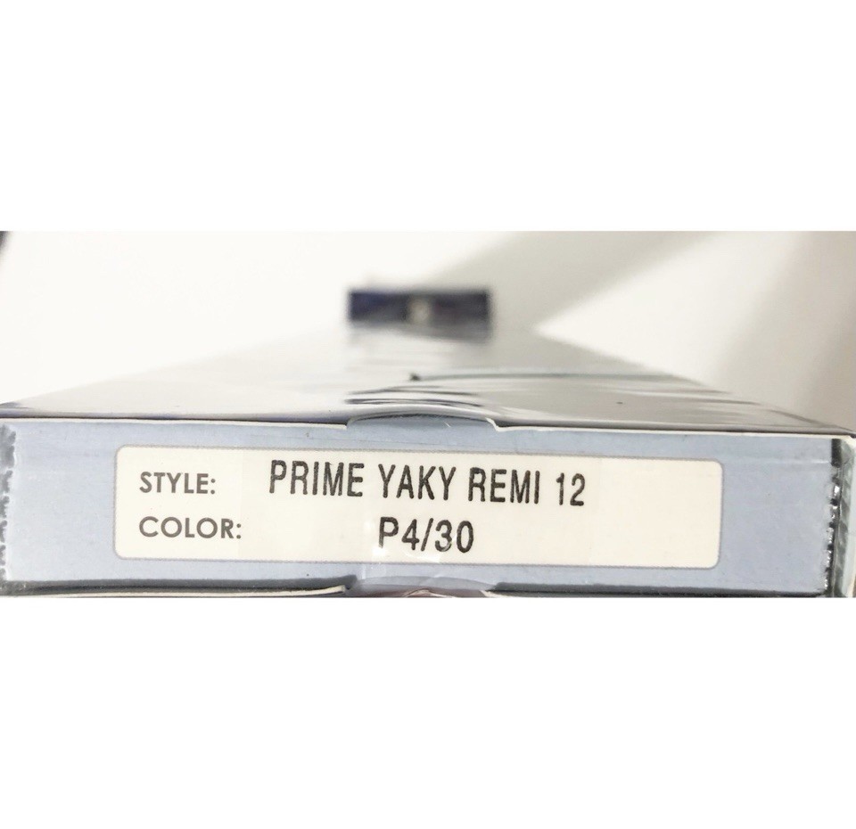 Bobbi Boss First Remi Premium Human Hair, 12” NEW, Prime Yaky Remi, Color-P4/30