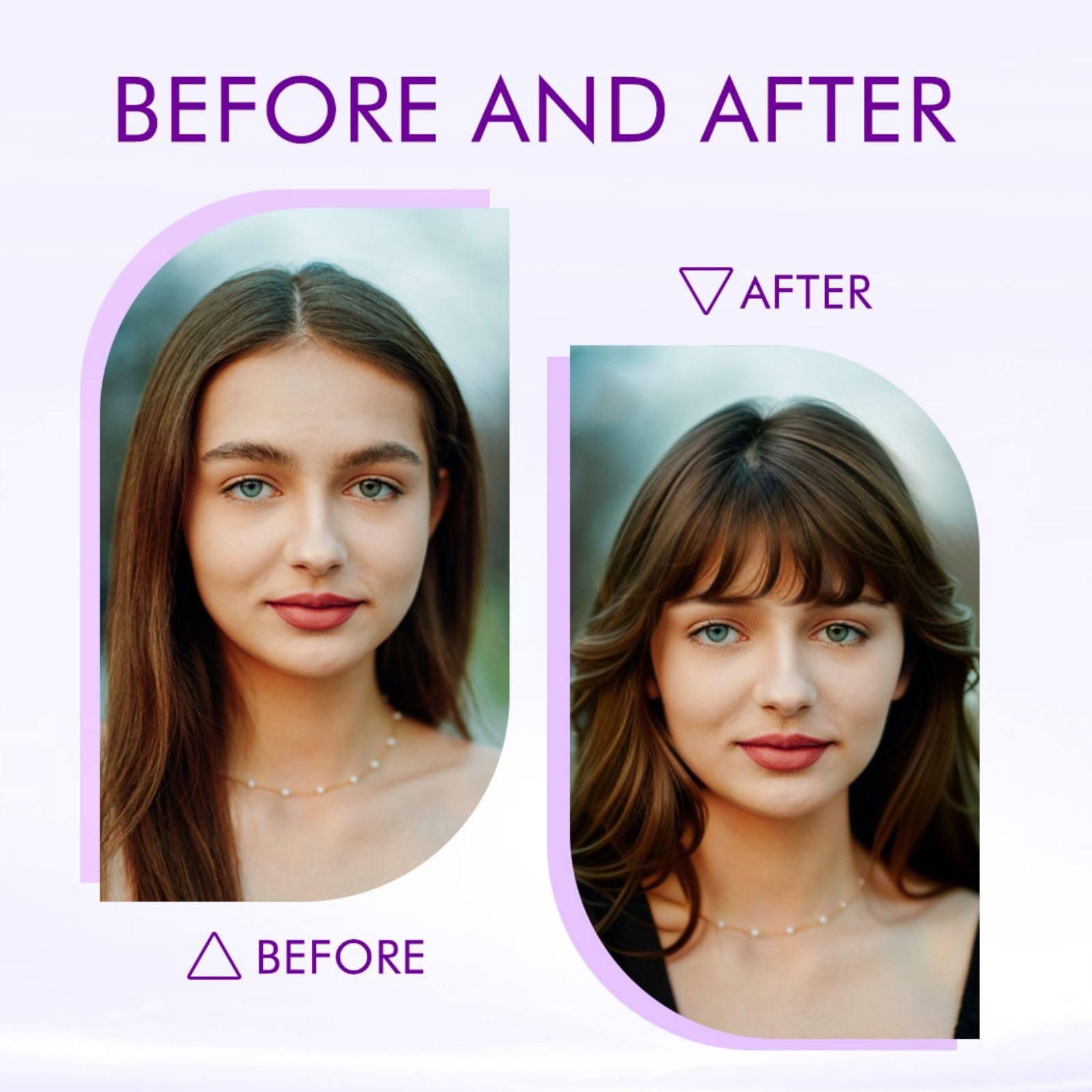Clip in Bangs 100% Real Human Hair Extensions Wispy Natural Black Fake Bangs
