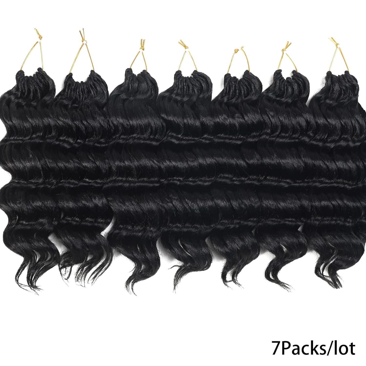 Ocean Wave Crochet Hair 9 Inch Curly Crochet Hair Ocean Wave 7 Packs Deep Wave S