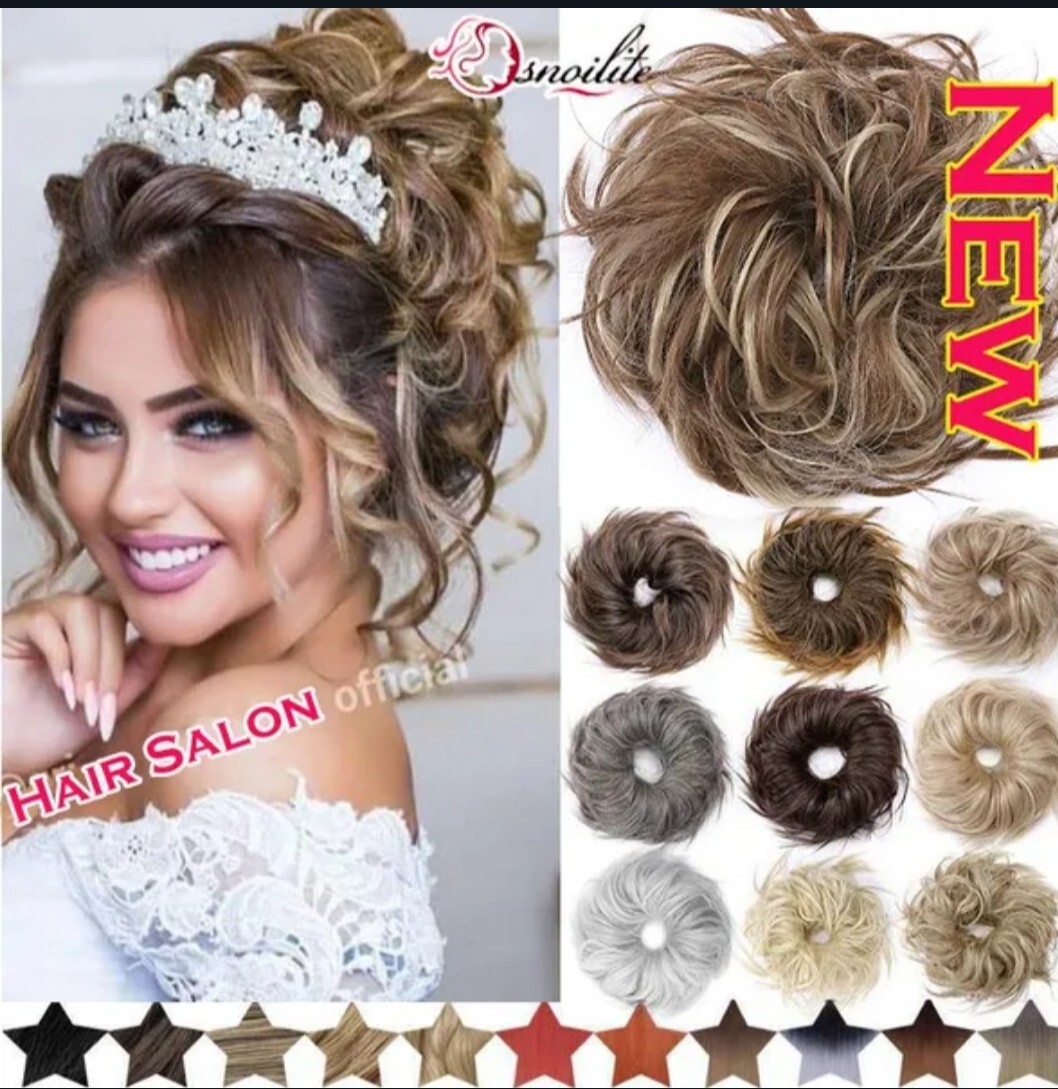 Fashion large tousled messy bun 45G hair scrunchie hair extension