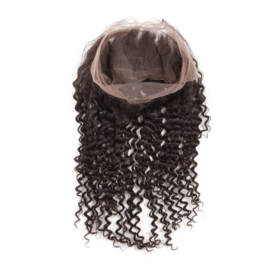 360 Deep Wave Lace Closure Virgin Human Hair 22″x4″x”2″ (10″-20″)