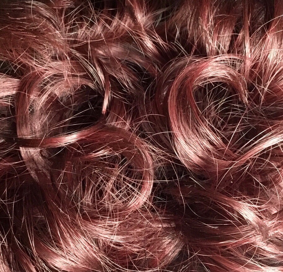 New! Large Scrunchie Hairpiece Bun Burgundy Synthetic New Without Tags! (4-SCH)