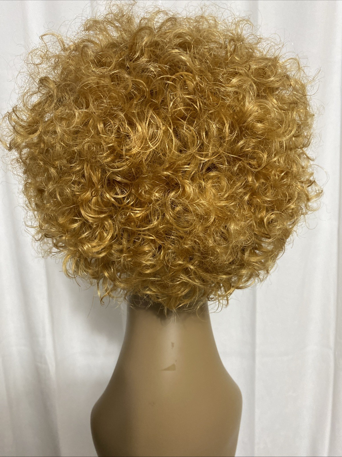 Lace Front Wig Honey Blonde Ombre Short Curly Human Hair Pixie Cut Bob 1B/27