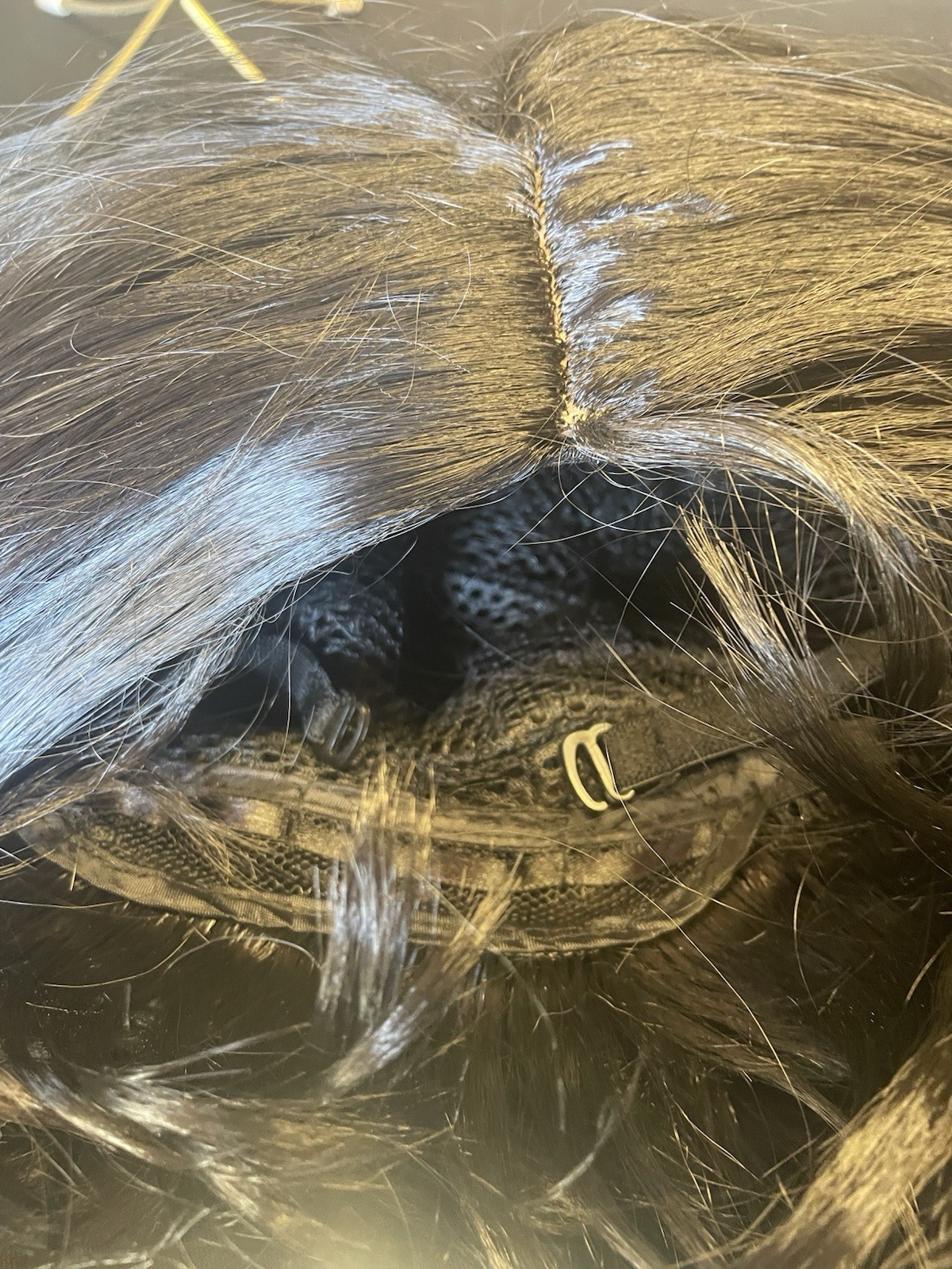 Woman’s Wig Chin Length Dark Brown/black Unbranded Human Hair??