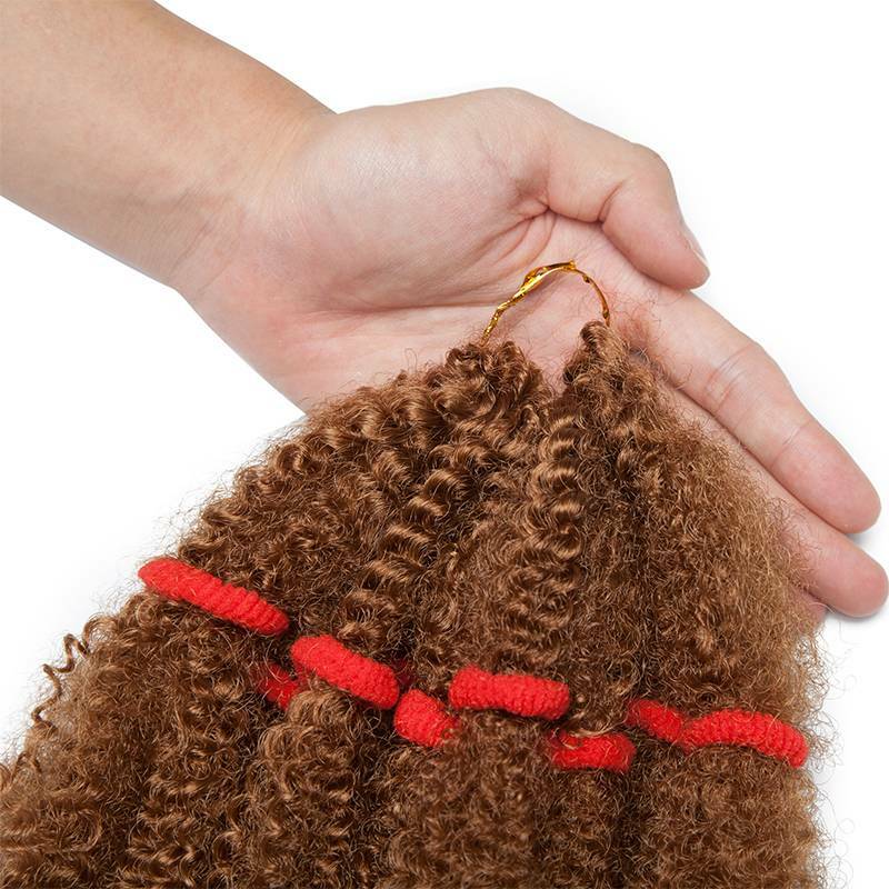 Natural Bob Marley Kinky For Twist Crochet Braid Hair Extensions Curly Afro Hair