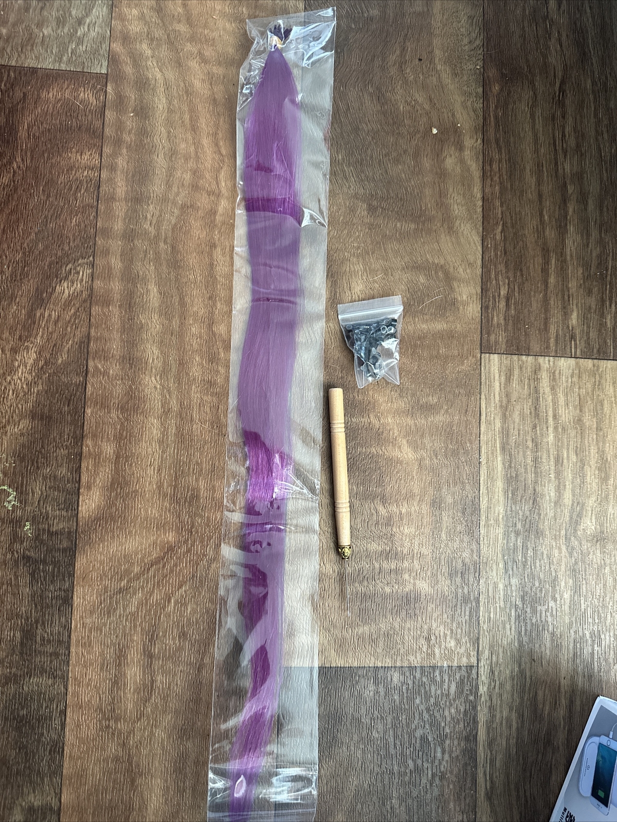 Purple Paidian Human Hair Extensions 10-20in Strands
