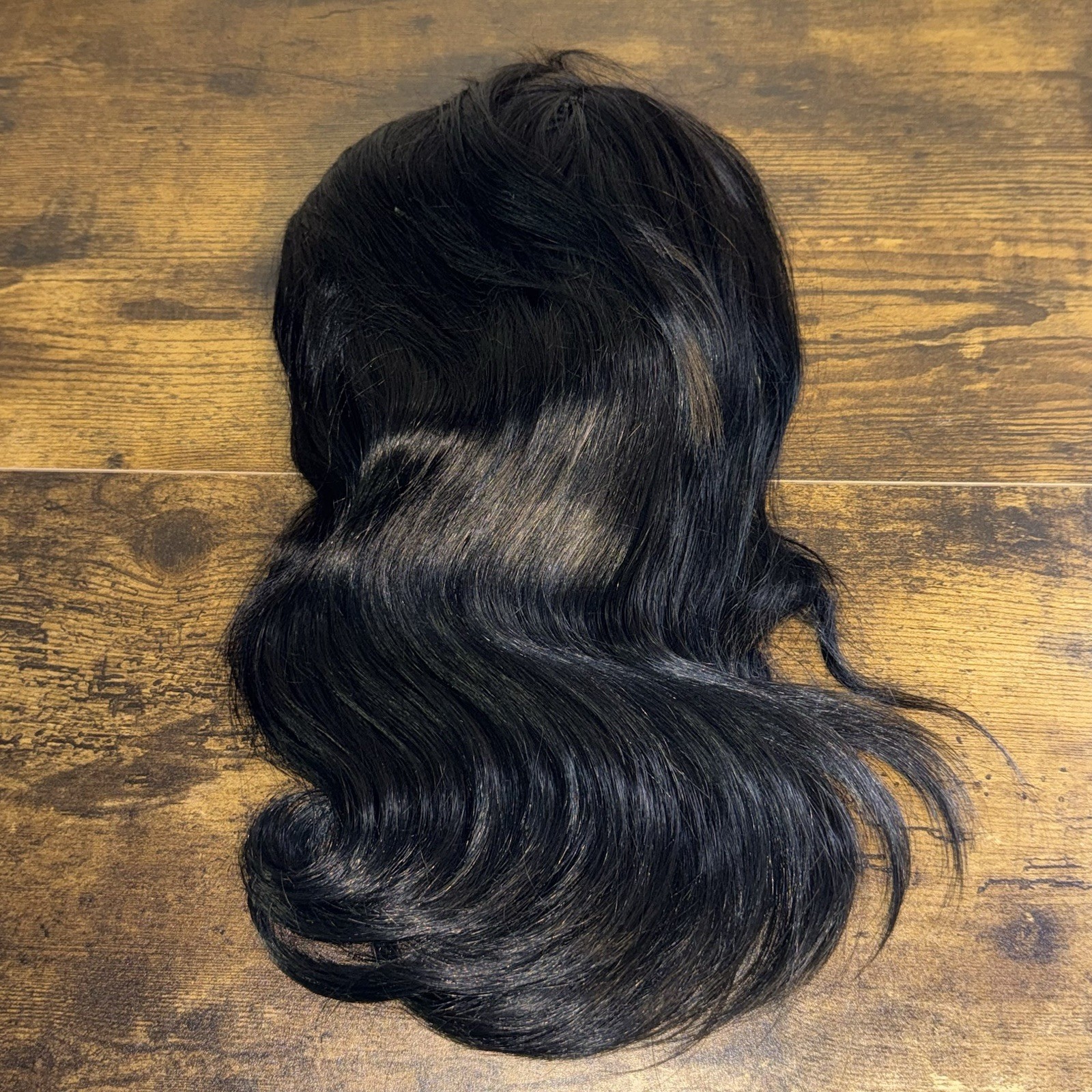 NEW – Top Quality – 17″ -Smooth Wavy Under Curl – Lace Front Wig – Black