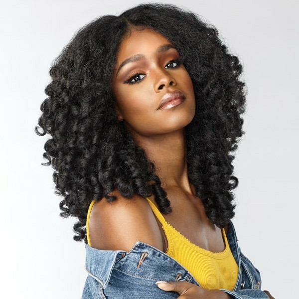 SENSATIONNEL EMPRESS CURLS KINKS&CO SYNTHETIC LACE FRONT WIG – MONEY MAKER