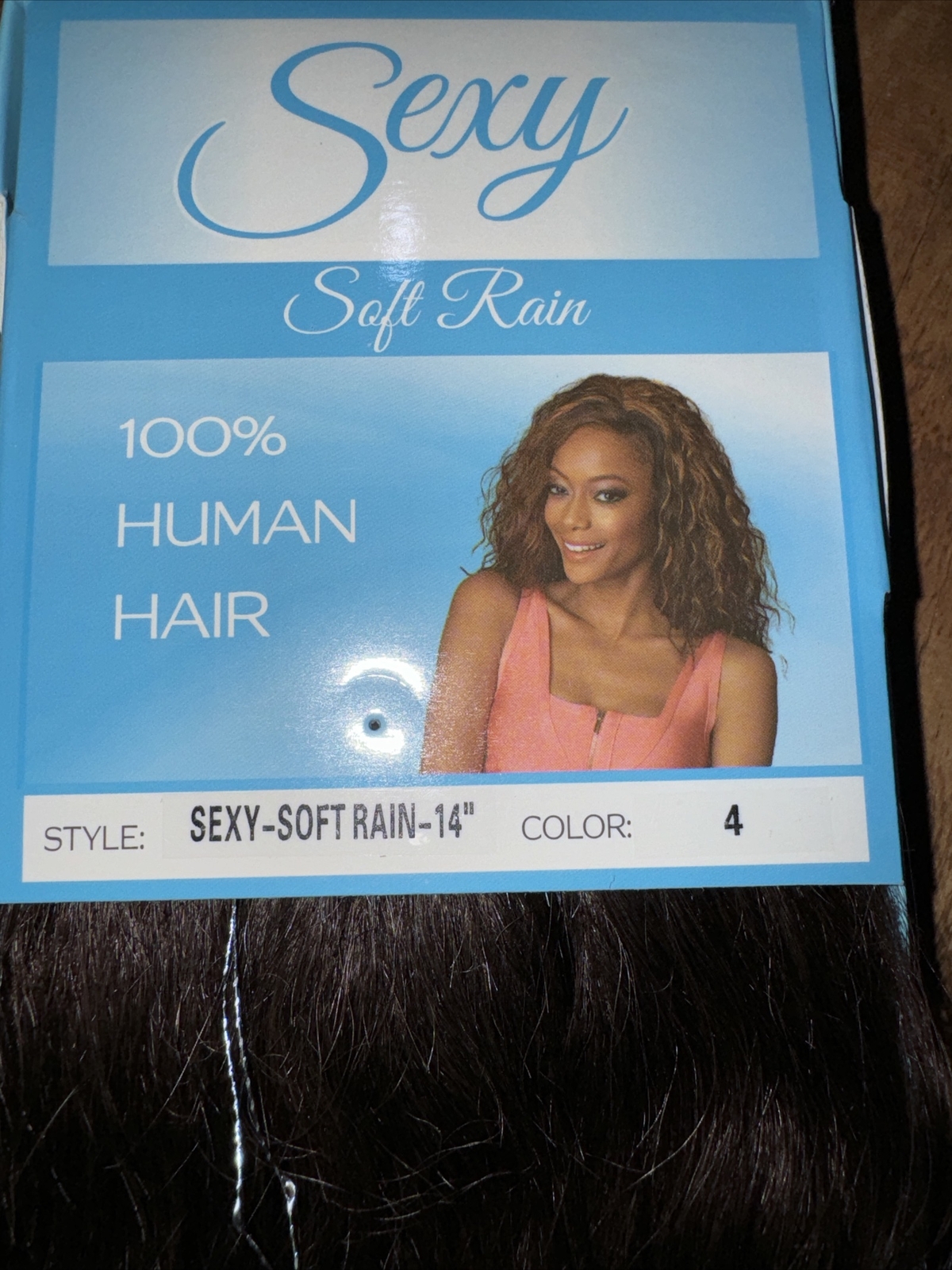 Sexy Soft Rain 100% Human Hair 14” WEFT COLOR 4