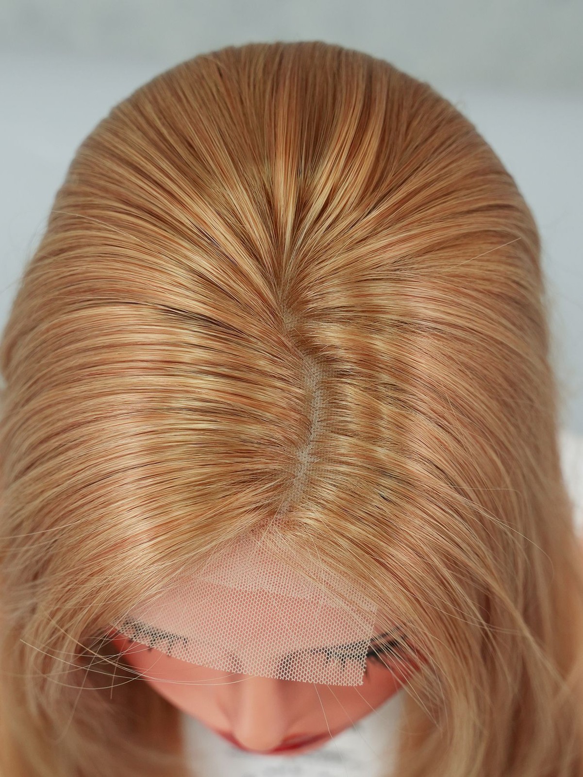 Blonde Retro Wig with Layers T Lace Synthetic Wig Straight Bob Inward Ends 23”