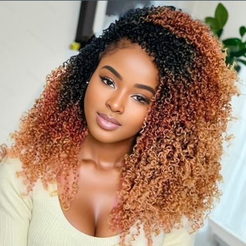 210 Strands Yanky Twist Crochet Hair Pre Looped 14 14 Inch (Pack of 7) T1 30 27