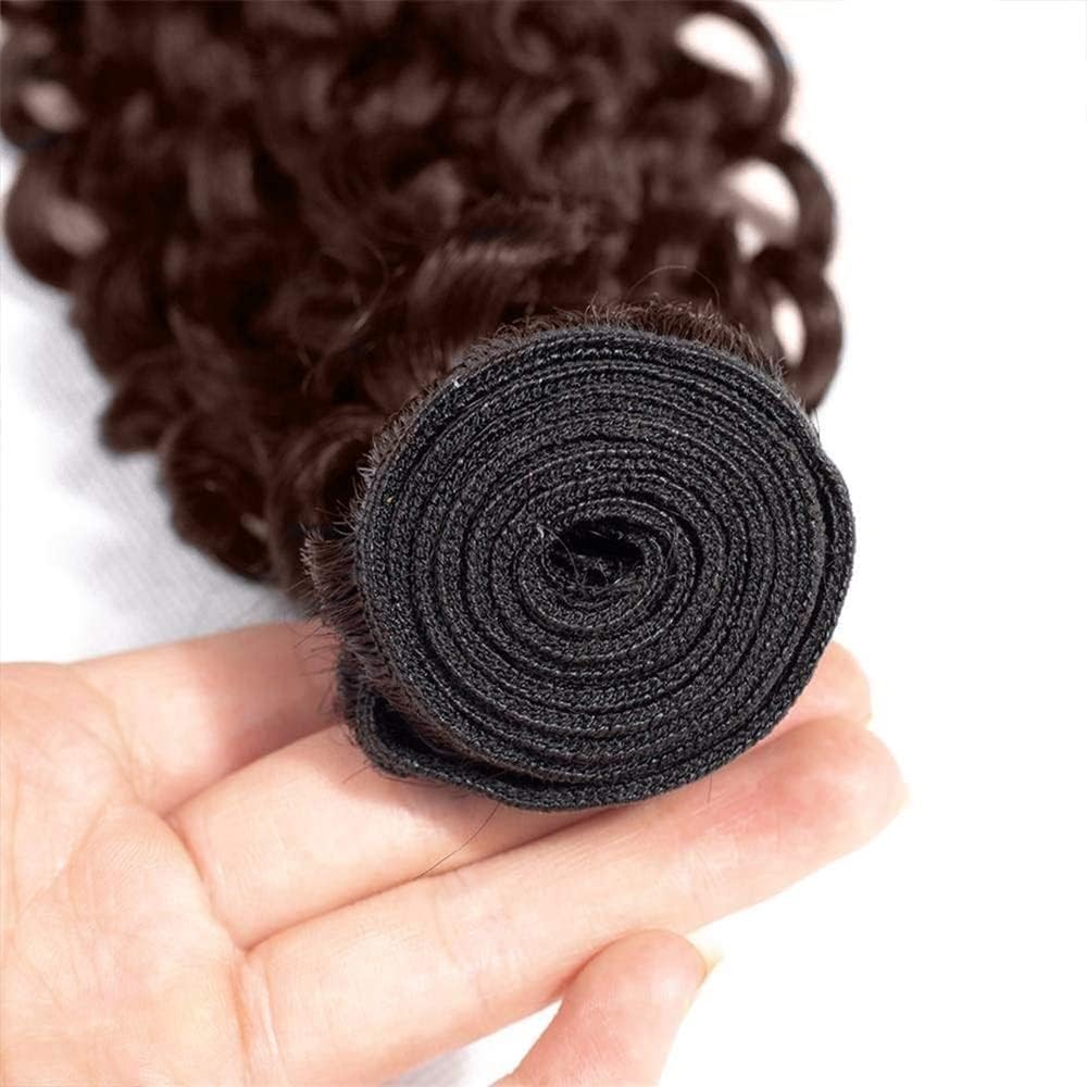 Ubinica Chocolate Brown 4 Human Hair Bundles 18 20 22 Inch Jerry Curly Bundles