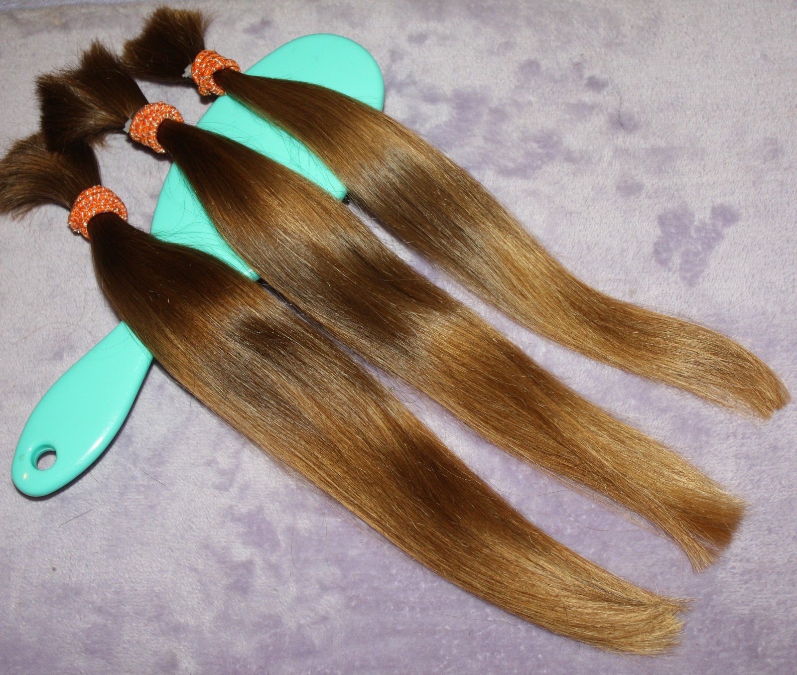 HAIR REBORN WIG 13 IN 2.6oz FINE & SILKY DARK GOLDEN BLONDE PONYTAILS F93
