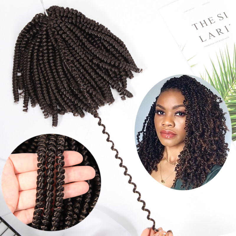 Spring Twist Braiding Hair Extensions Ombre Passion Twist Crochet Loop 30Strands