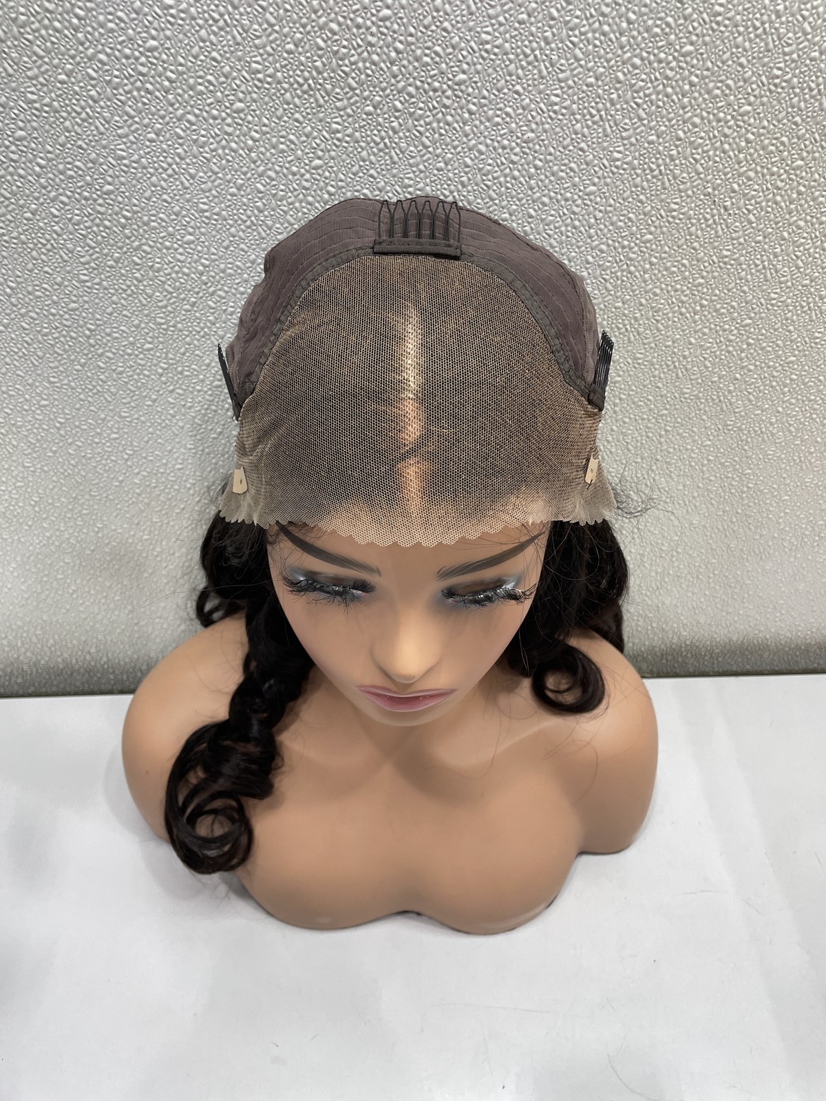 Geeta Hair Natural Black Human Hair Lace Front Long Wig 26″