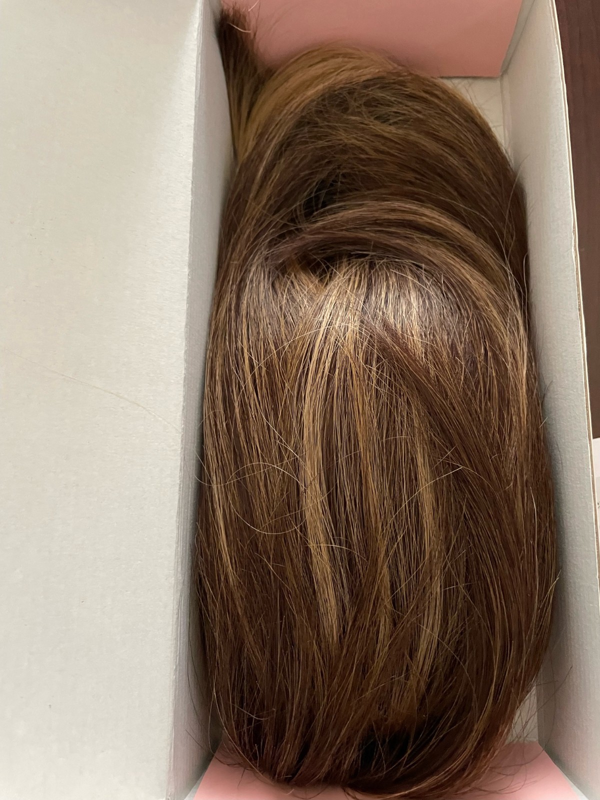 Ponytail extension w/comb brown with lighter highlights new in box NtyNty