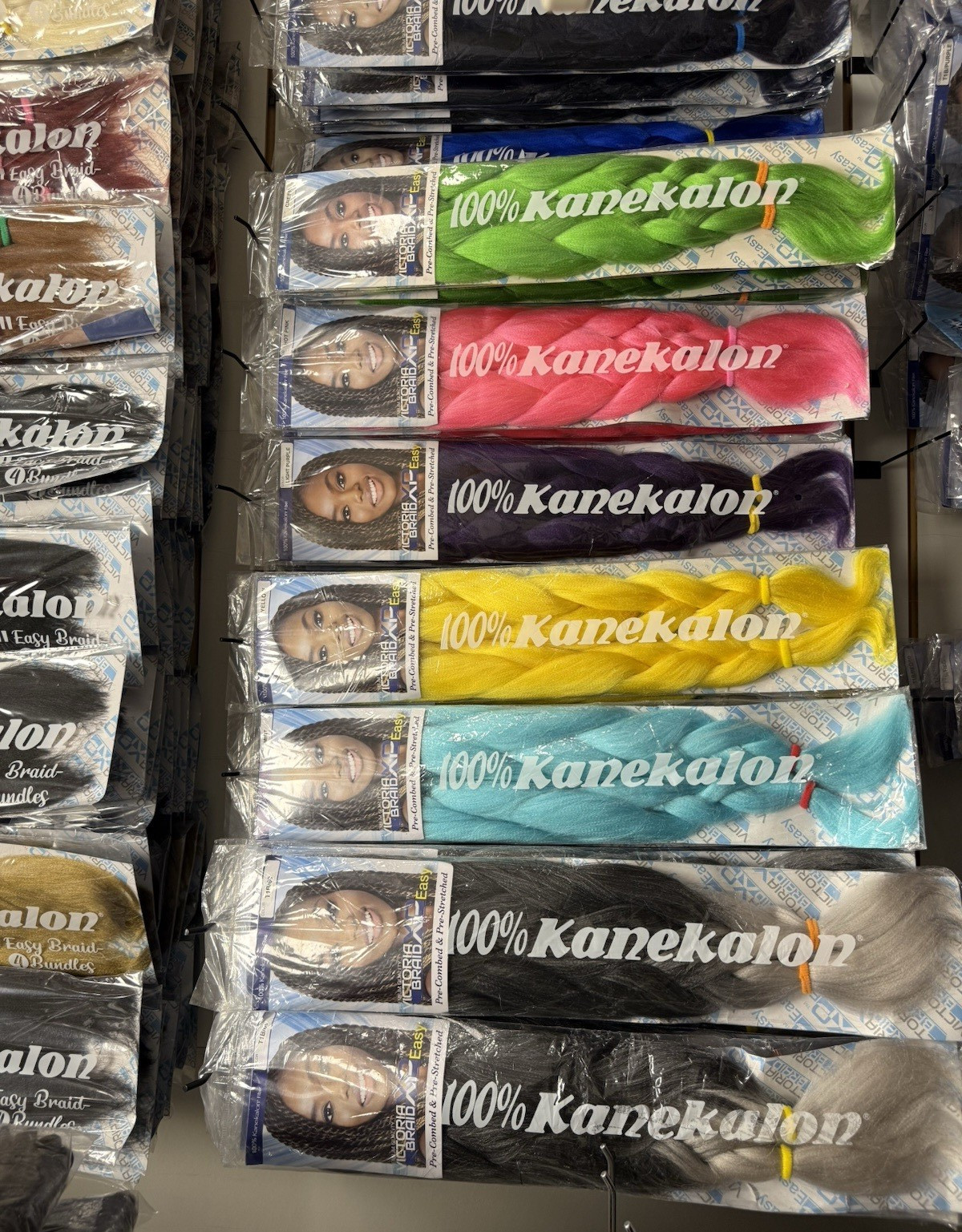 Kanekalon Synthetic Hair Extensions Heat Resistant Braid 38in Multi-Color