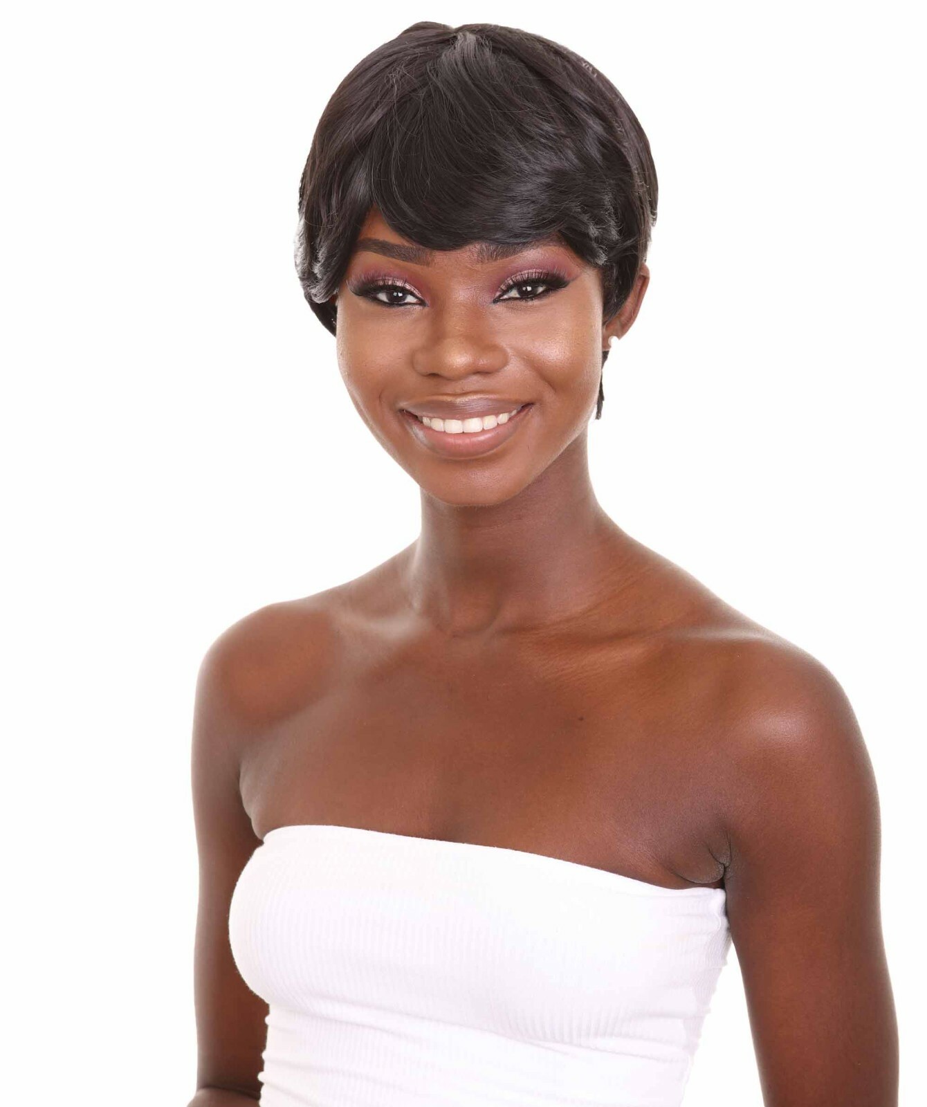Nunique Women’s 10″ in. Capless Cap Heat Resistant Iconic Black Wig NUW-0063