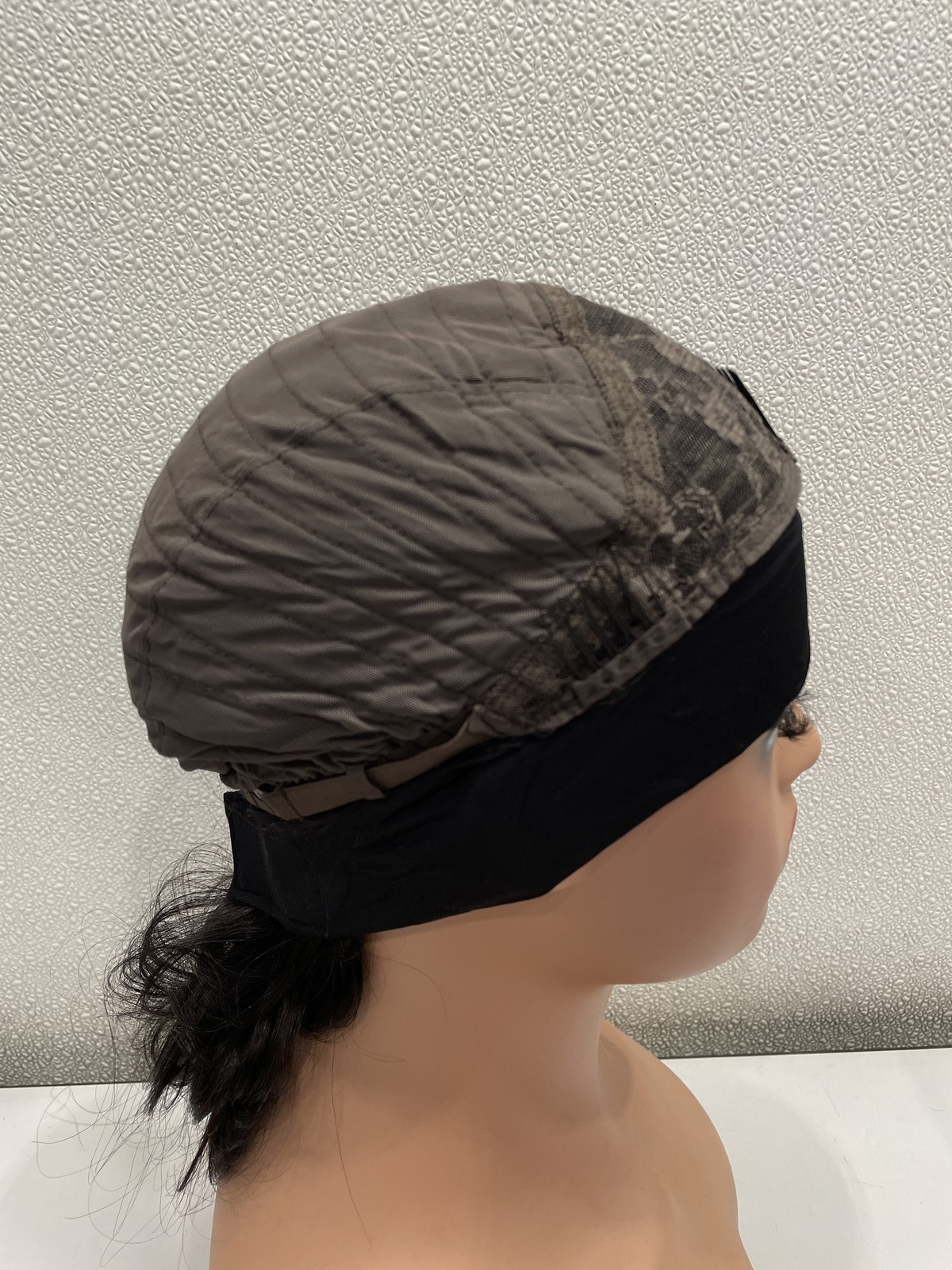 Natural Black Body Wave Human Hair Blend Glueless Headband Wig, 14″