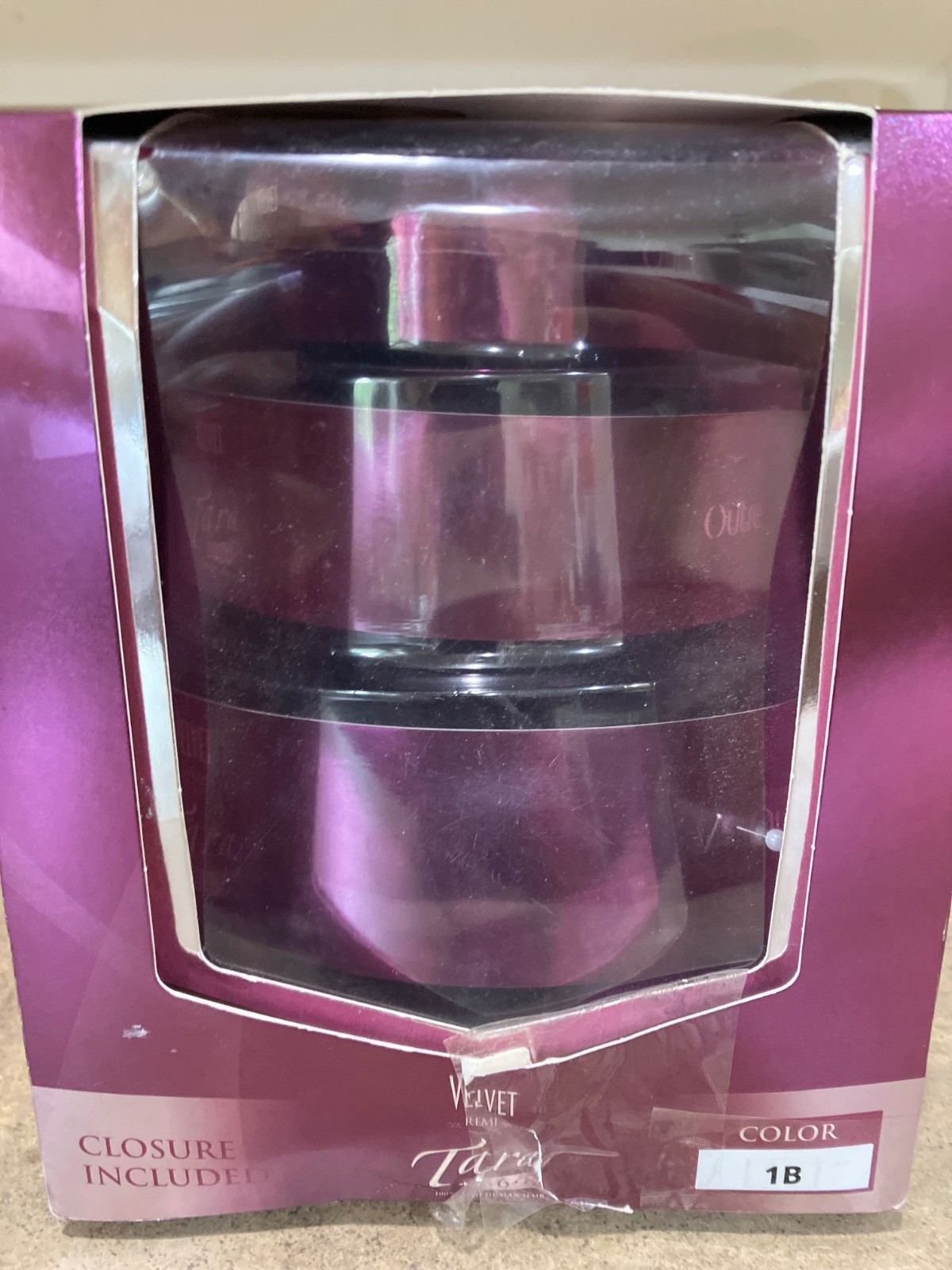 100% REMI HUMAN HAIR, VELVET TARA, COLOR 1B, ONE PACK ONE STYLE