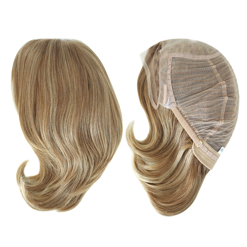 Women Wigs European Virgin Human Hair Systems French Lace Front Injection EW40