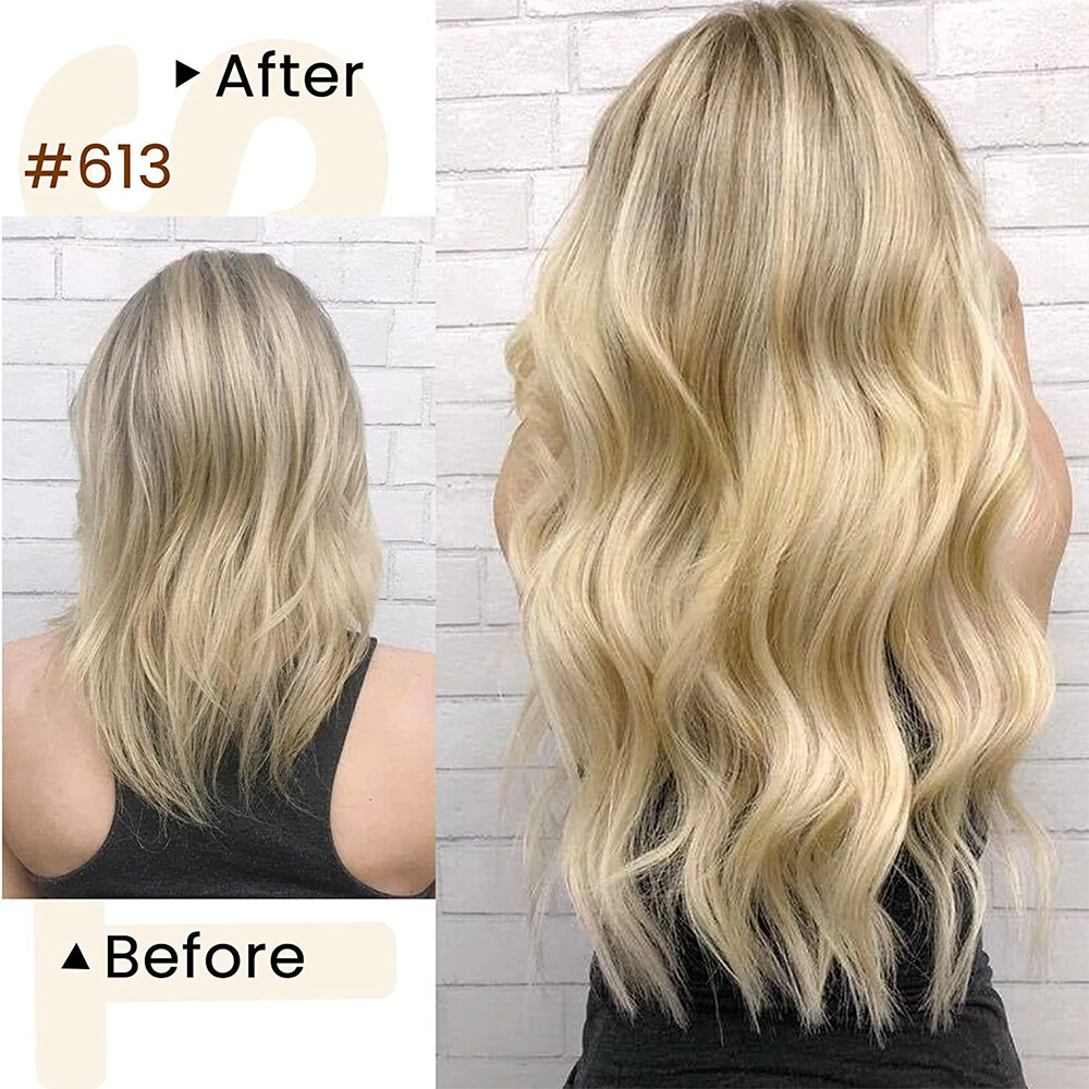 CLEARANCE Thick Double Weft 100% Human Hair Extensions Clip In Real Remy Hair US