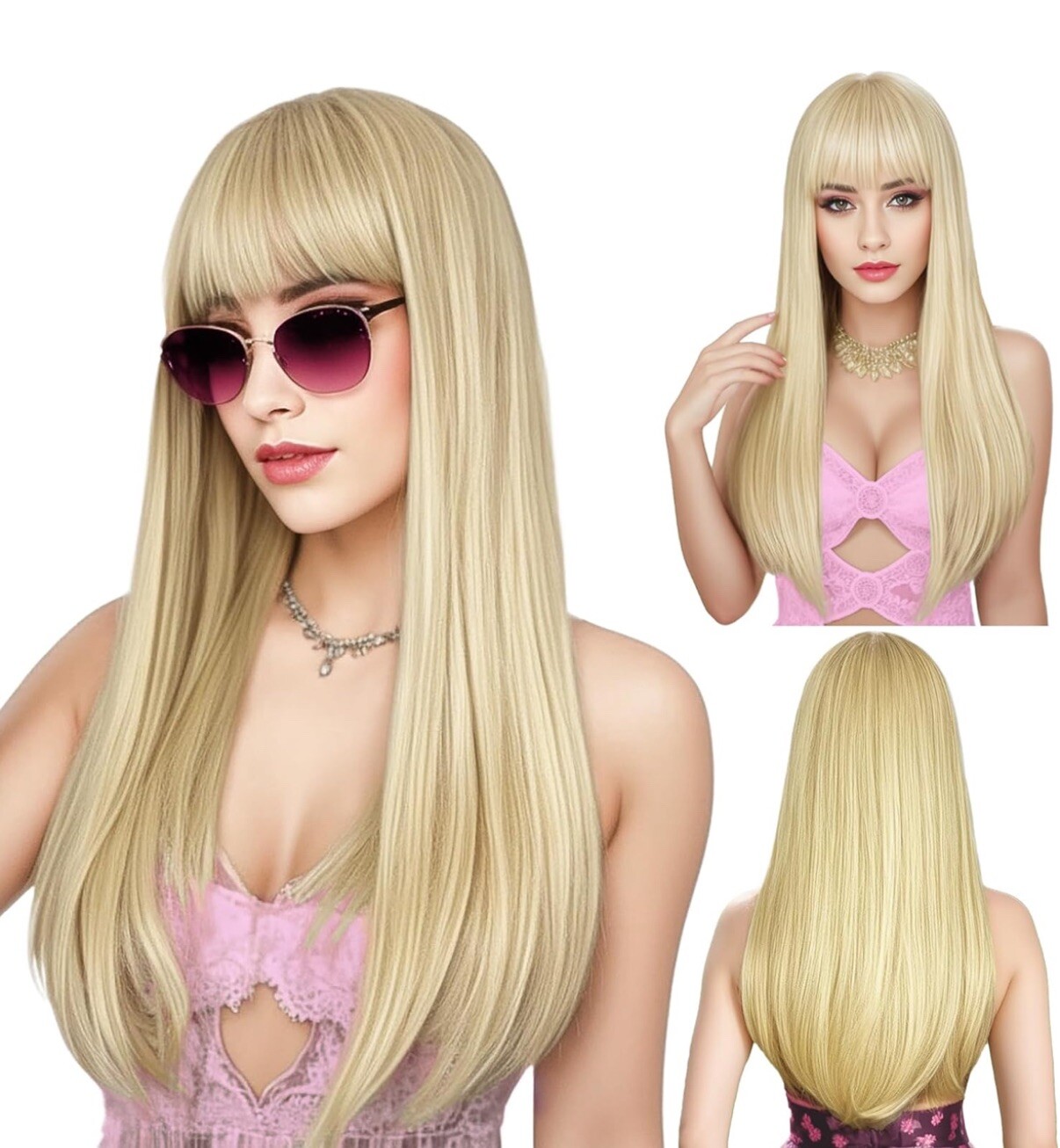 BEAUTIFUL HONEY Blonde LAYERED LONG MIXED BLONDE WIG