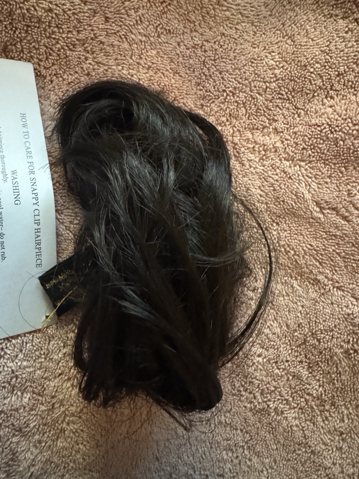 New Snappy Clip Hair Attachment Tony of Beverly Model Dusty Color 4 Dk Brown NIB