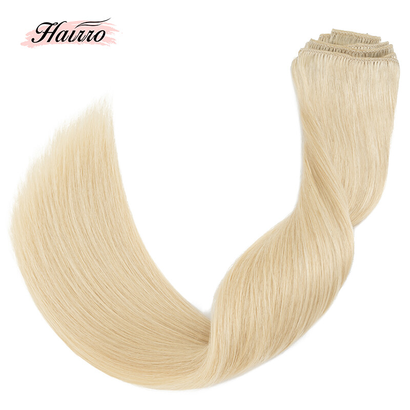 Super Soft Clip In Extensions 100% Real Remy Human Hair 8 Pieces 18Clips WEFTS