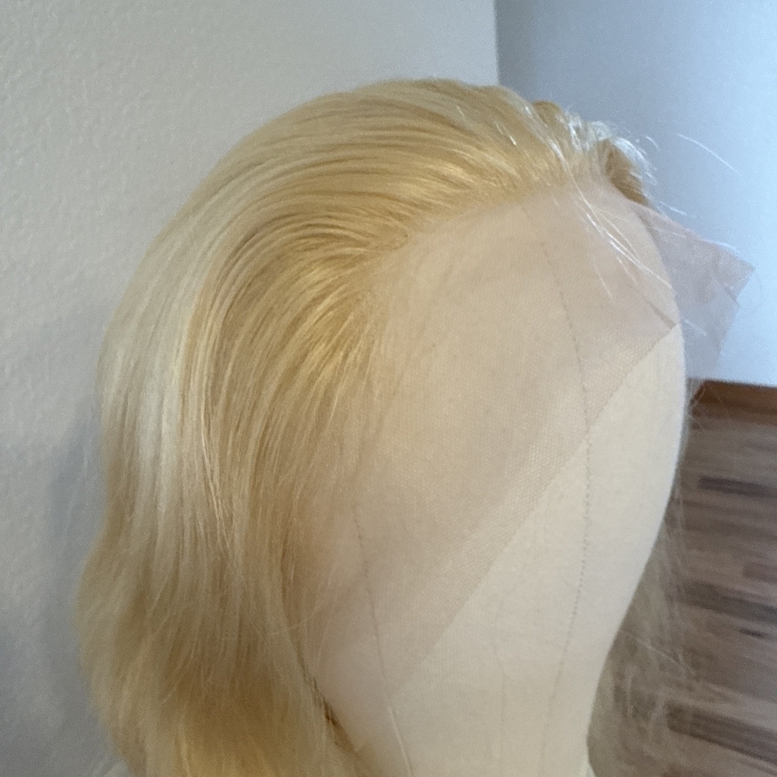 Human Hair Wig | 22” Light| Golden Blonde Highlight’s Lace Cap Hard No Tags 47