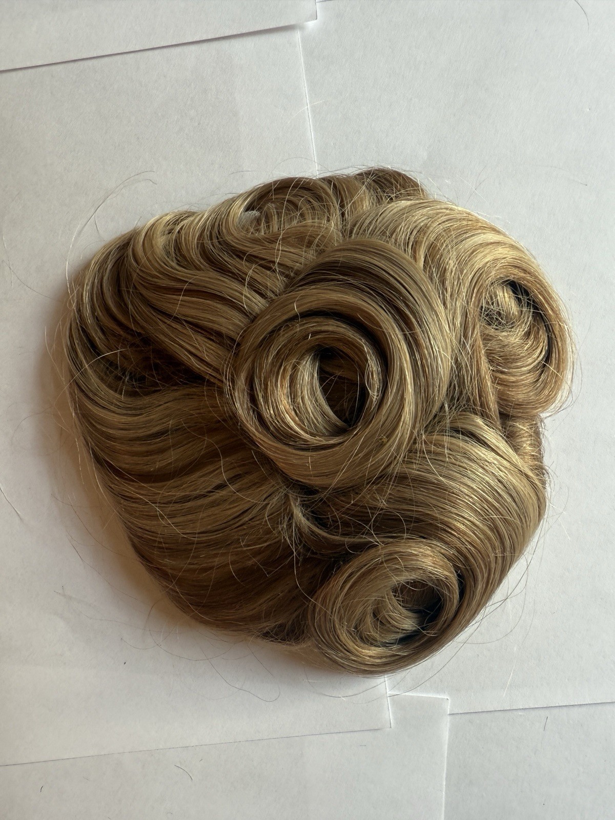 100% Human Hair Wiglet Hazelnut Brown Curly Womens Claw Clip Indian Extension