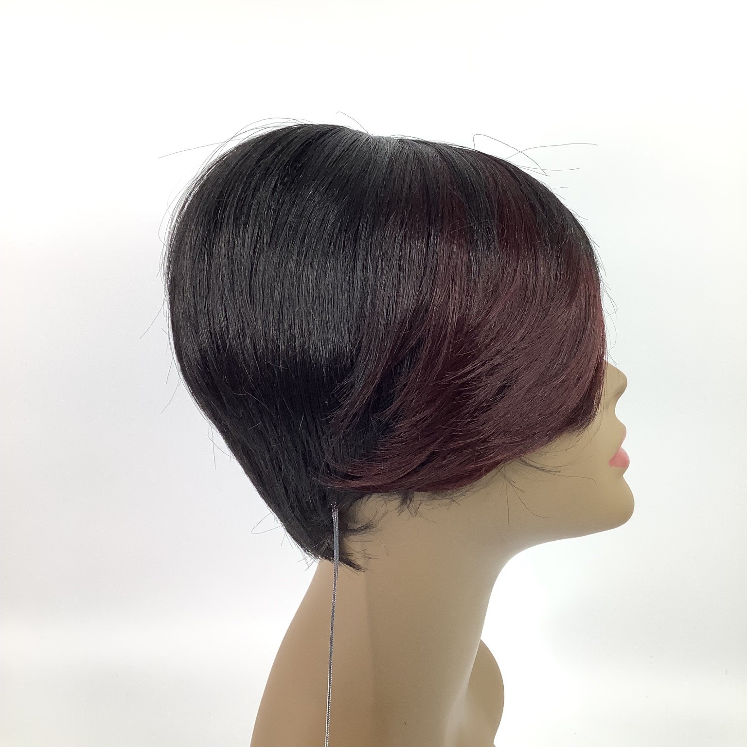 Vanessa Smart Wig Smart BIO FF99J Short Bob Pixie Black Red Synthetic Fiber