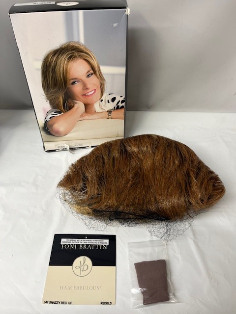 Toni Brattin Regular Snazzy Pixie Cut Wig #347 in Red Blonde- NEW IN BOX