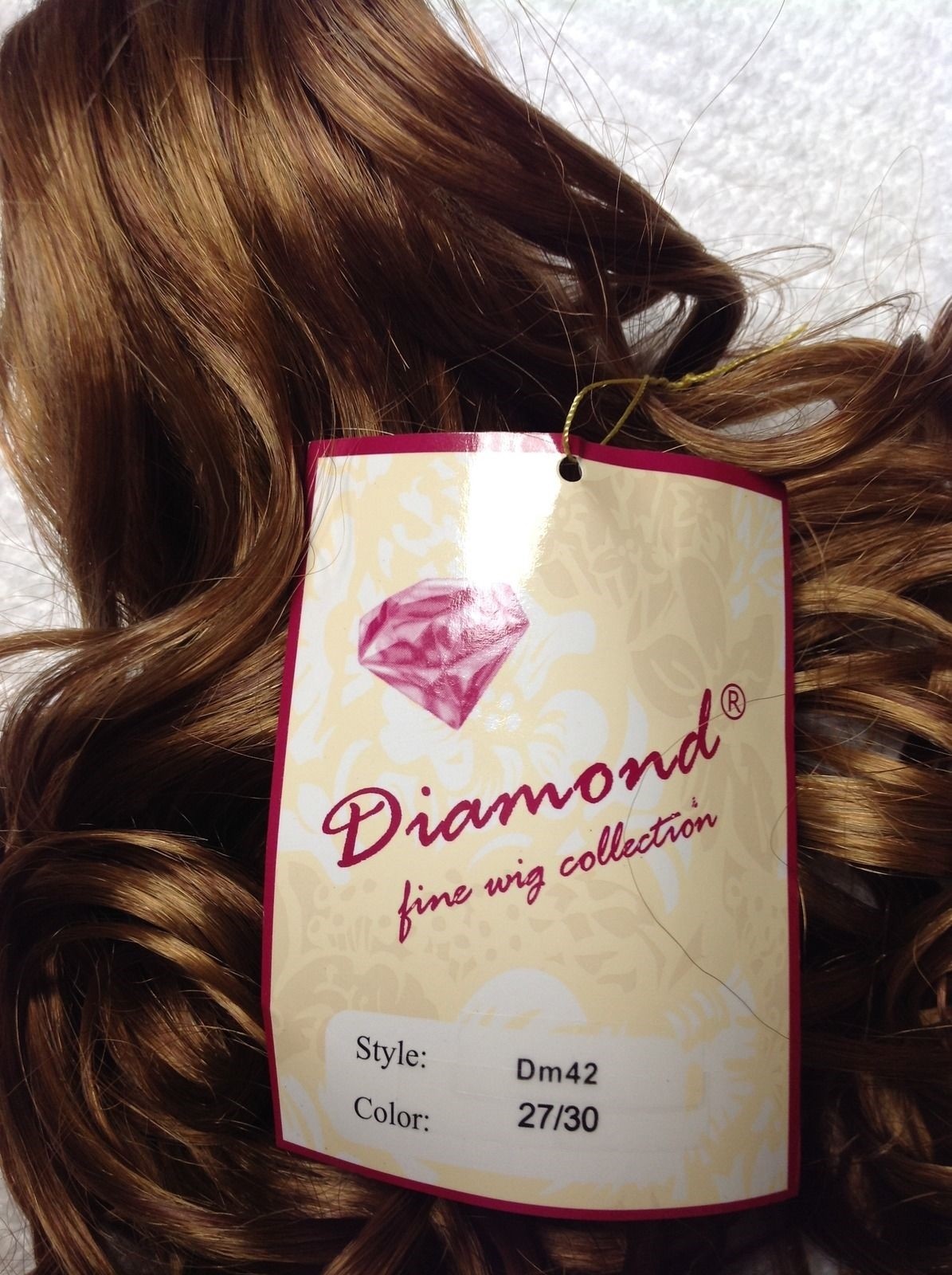 DIAMOND DM42 CLAWCLIP ON DRAWSTRING Hairpiece 27/30 Strawberry Blonde Auburn