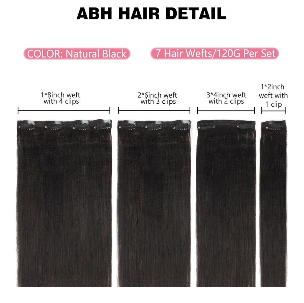 Amazing Beauty ABH Afro Curly 12″ Hair Extensions Natural Black Remy Human Hair