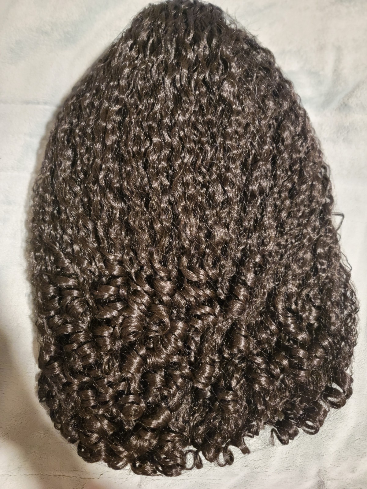 Curly Glueless Half Wig 26 inch Veralux™ Synthetic Fiber & Human Hair Blend