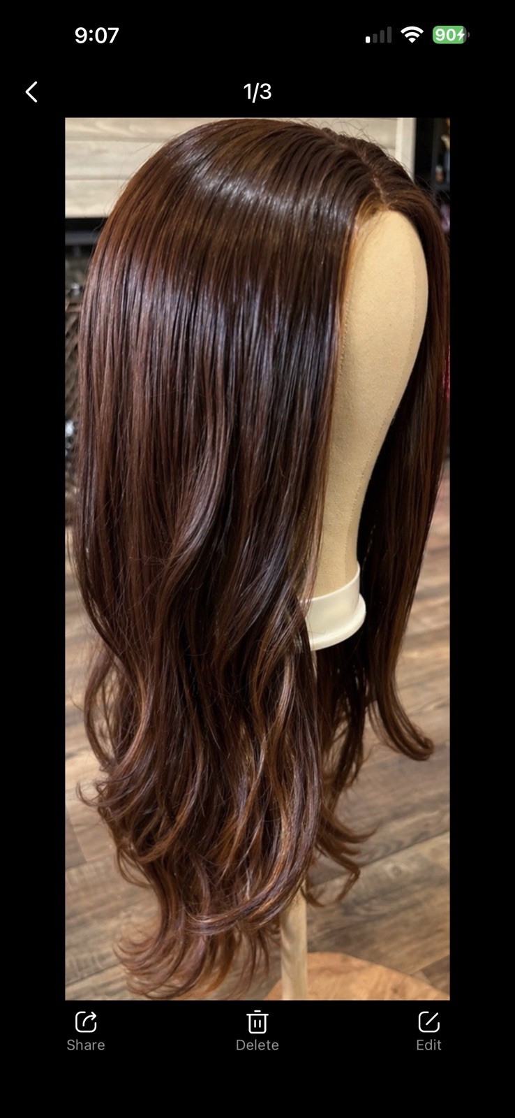 Elodie (Copper Roast) Mono Wig Standard Shipped Regular Silk Bag Per Low Price.
