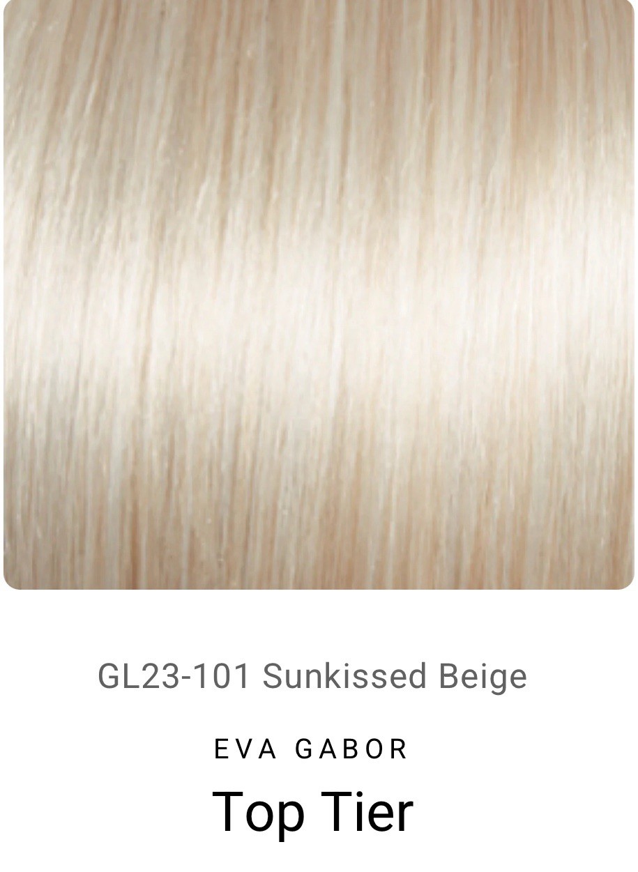 GABOR Top Tier Top-Of-The-Head Hair Piece by Hairuwear, GL23-101 Sunkissed Beige