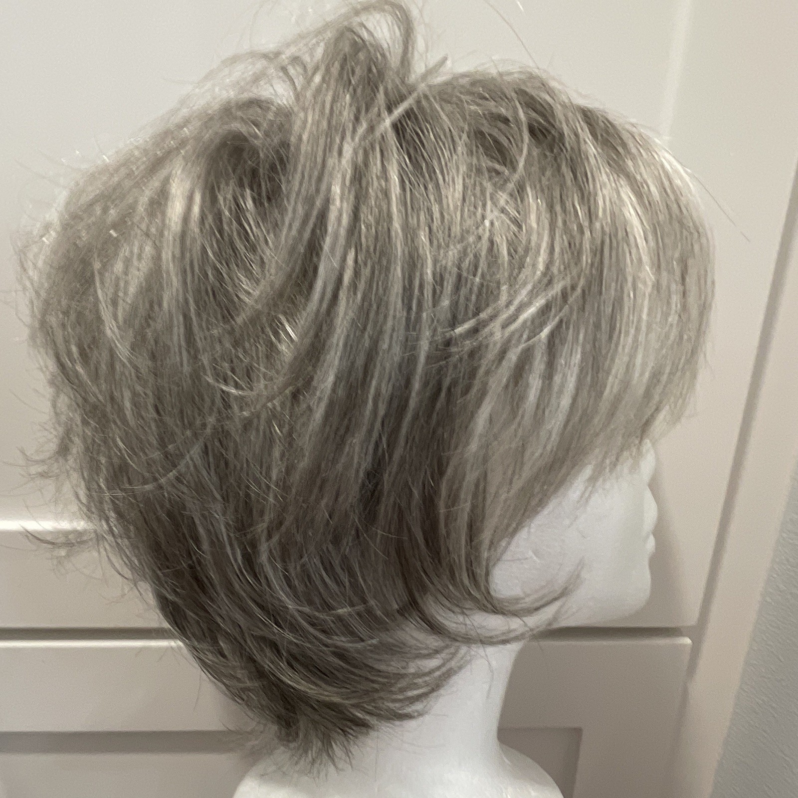 Godivas Secret Synthetic Short Layered Wavy Wig Classic Cap Gray/Silver Freedom