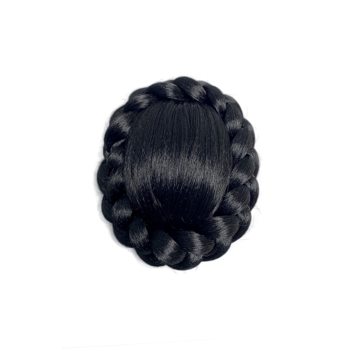Large Size Braided Hair Bun Clip-in Hairpiece Twisted Bun Clip-on Messy Bun H…