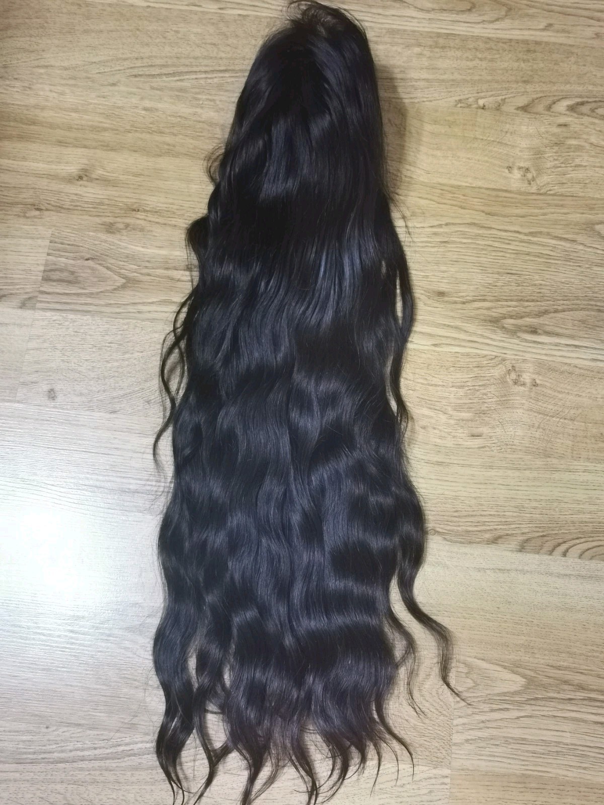 28″ High Quality 13×6 Lace Front Natural Black Straight Human Hair wig