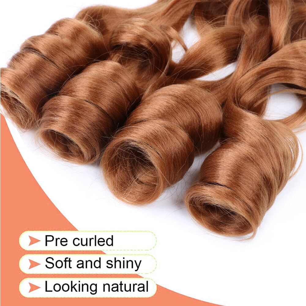 French Curl Braiding Hair 8 packs 22 Inch Spanish Curly Braiding Hair 75g/pack