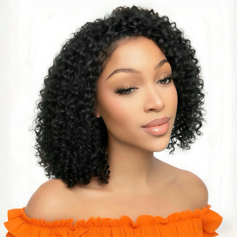 Ziyu Half Wig Human Hair – 200 Density 3 In 1 Seamless Flip Over Curly Half Wig