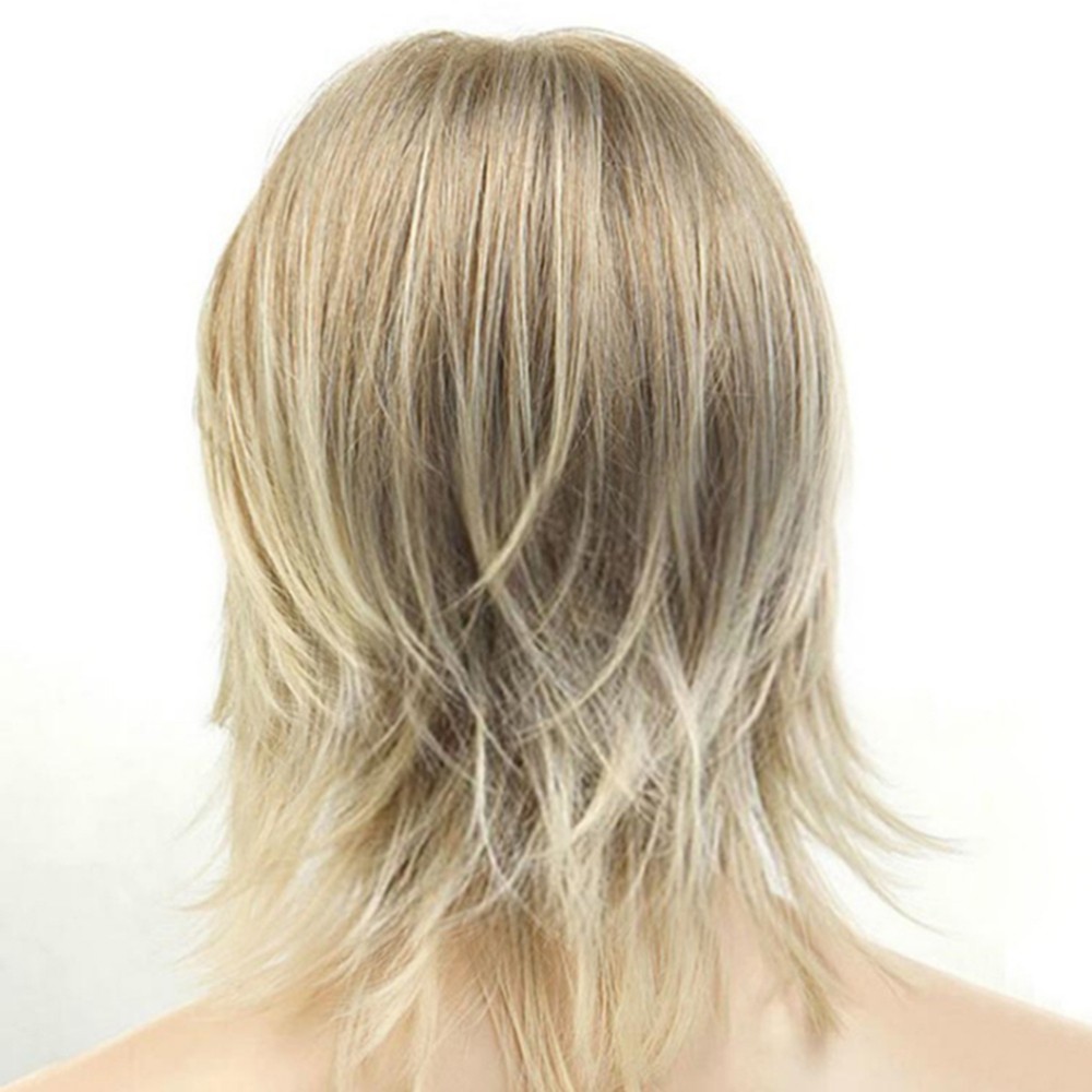 Men’s Wig Side Fringe Short Hair Net Wig Set High Temperature Wire Wig Decor