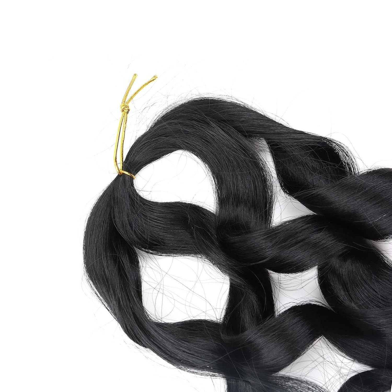 High-Quality 14 Inch French Curl Braiding Hair Extensions – 8 Packs 1b