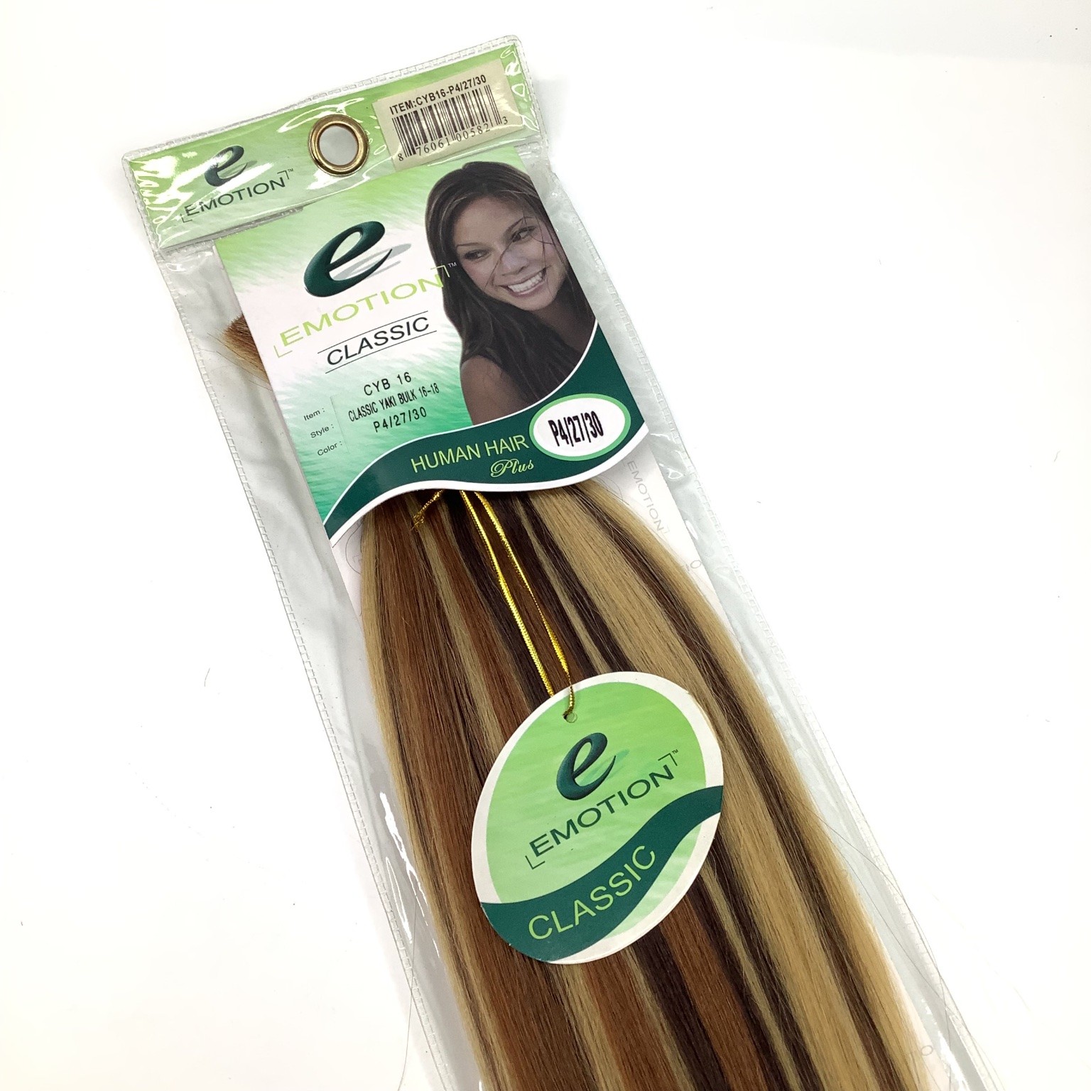 EMOTION CLASSIC Human Hair Extensions P4/27/30 Highlighted 16-18″