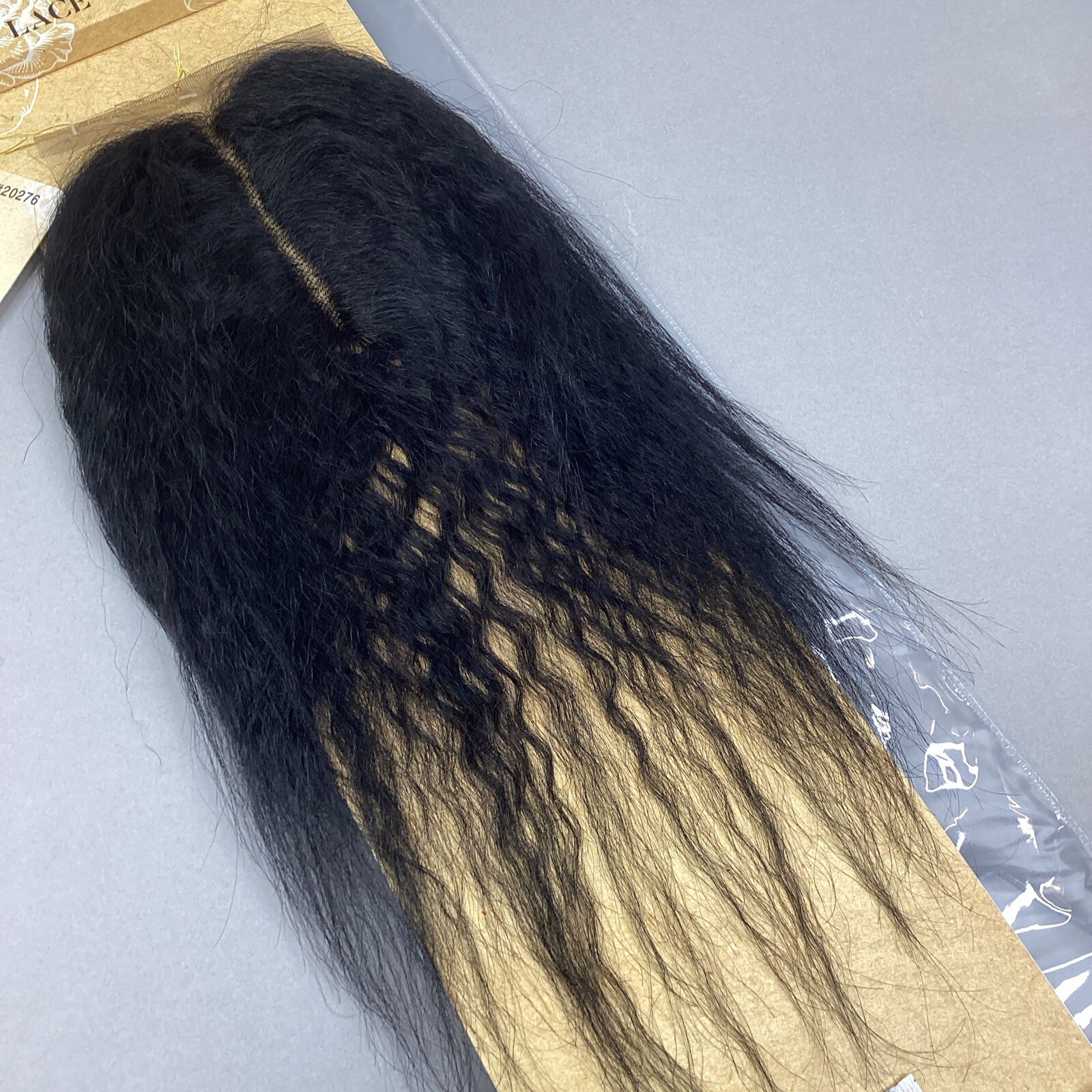 10” Blowout Straight Natural Black Lace Parting Closure Unprocessed 100% Human