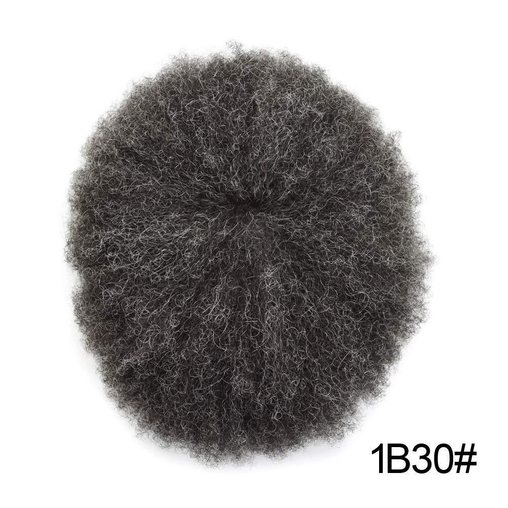 Full French Lace Afro Toupee For Black Men Curly Custom-made