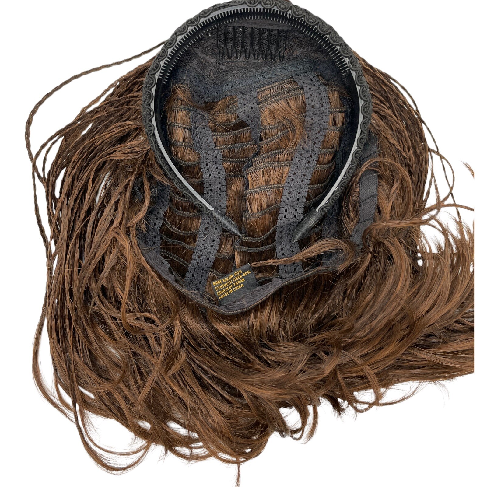 Vintage 90s Ez-On-N-Go Troika Synthetic Headband Hairpiece Drew Wig Brown $58.99
