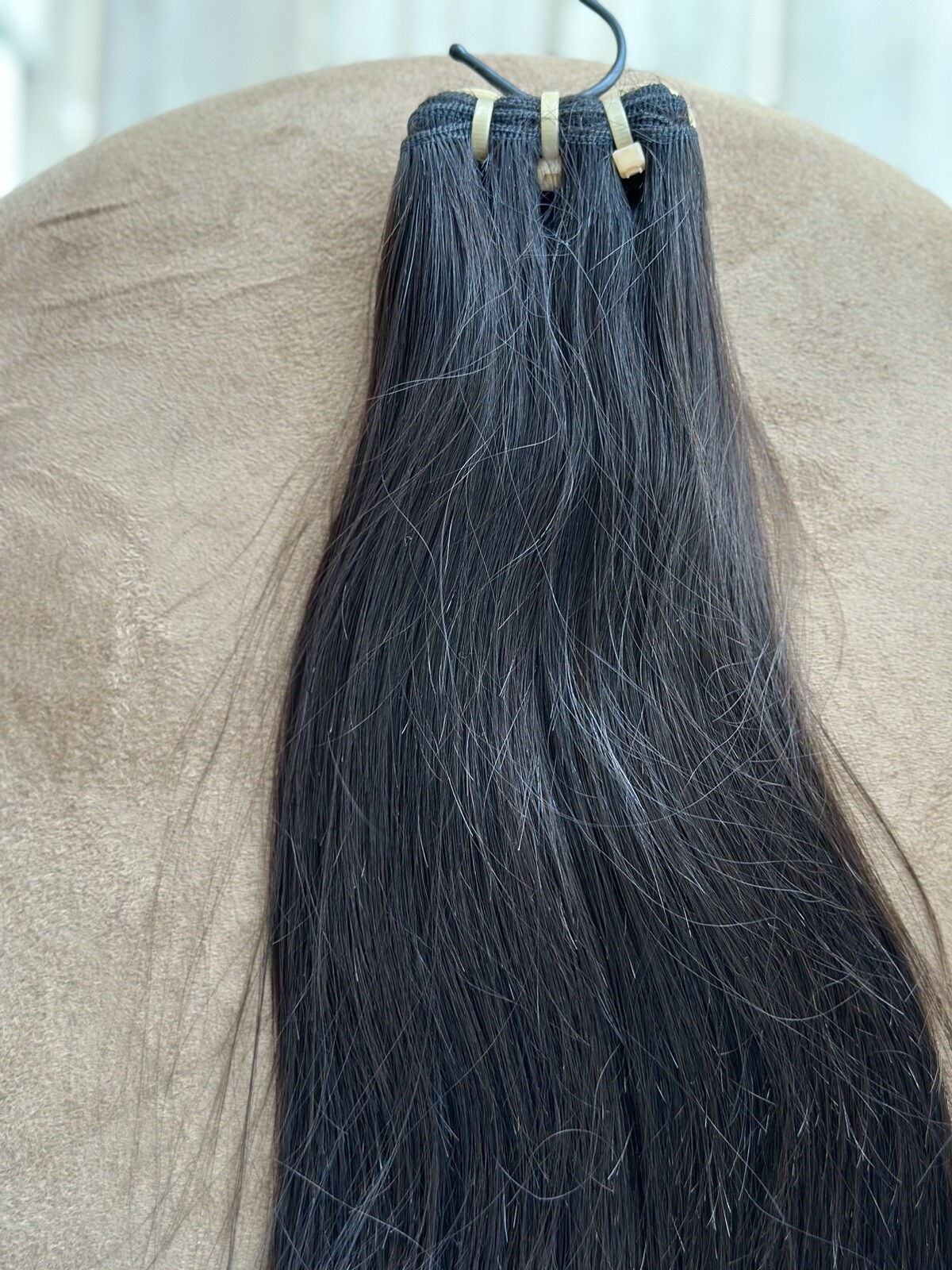 Raw indian hair ( Single donor) from indian temples 18”18”20” with 16” 5*5 closu